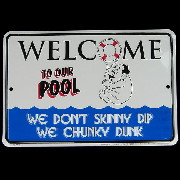 We don\u2019t skinny dip we chunky dunk wall decor sign Pool signlake house signcabin decorbeach house decor NEW